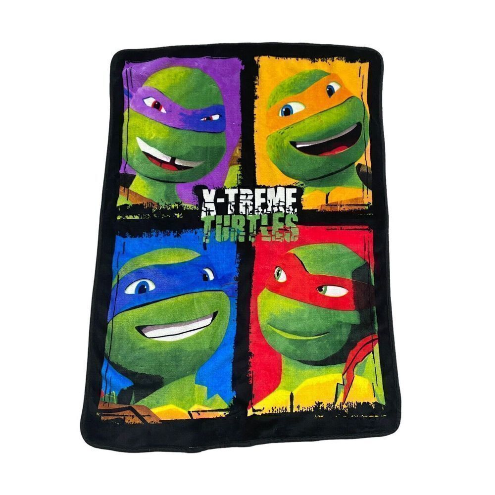 Nickelodeon Teenage Mutant Ninja Turtles Blanket Fleece Throw 48 x 33
